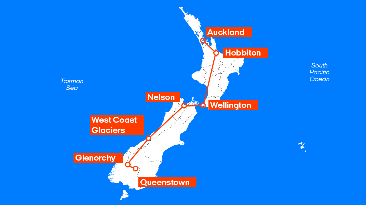 Nya Zeeland Världskarta / Nya Zeeland karta - Kartor (Nya Zeeland