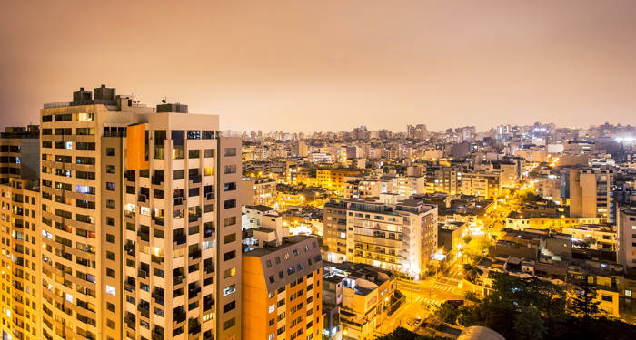 Stadslivet i Lima, Peru