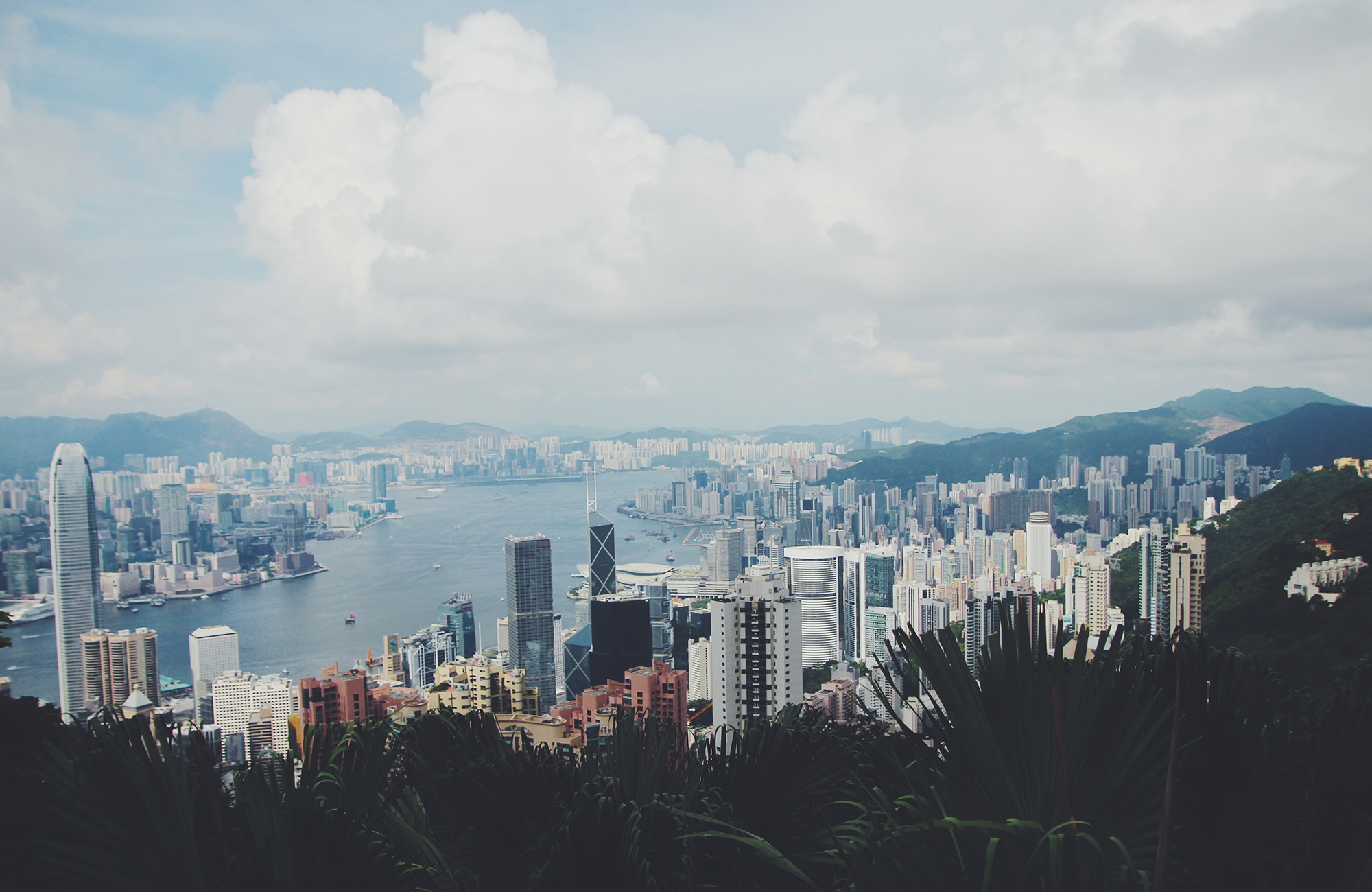 Utsikt över Hong Kong