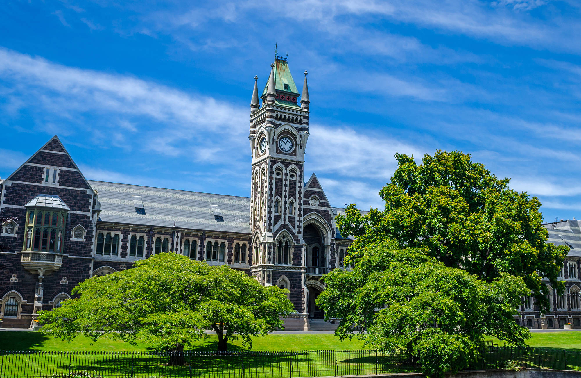 Vackra universitetsbyggnader när du studerar i Nya Zeeland 