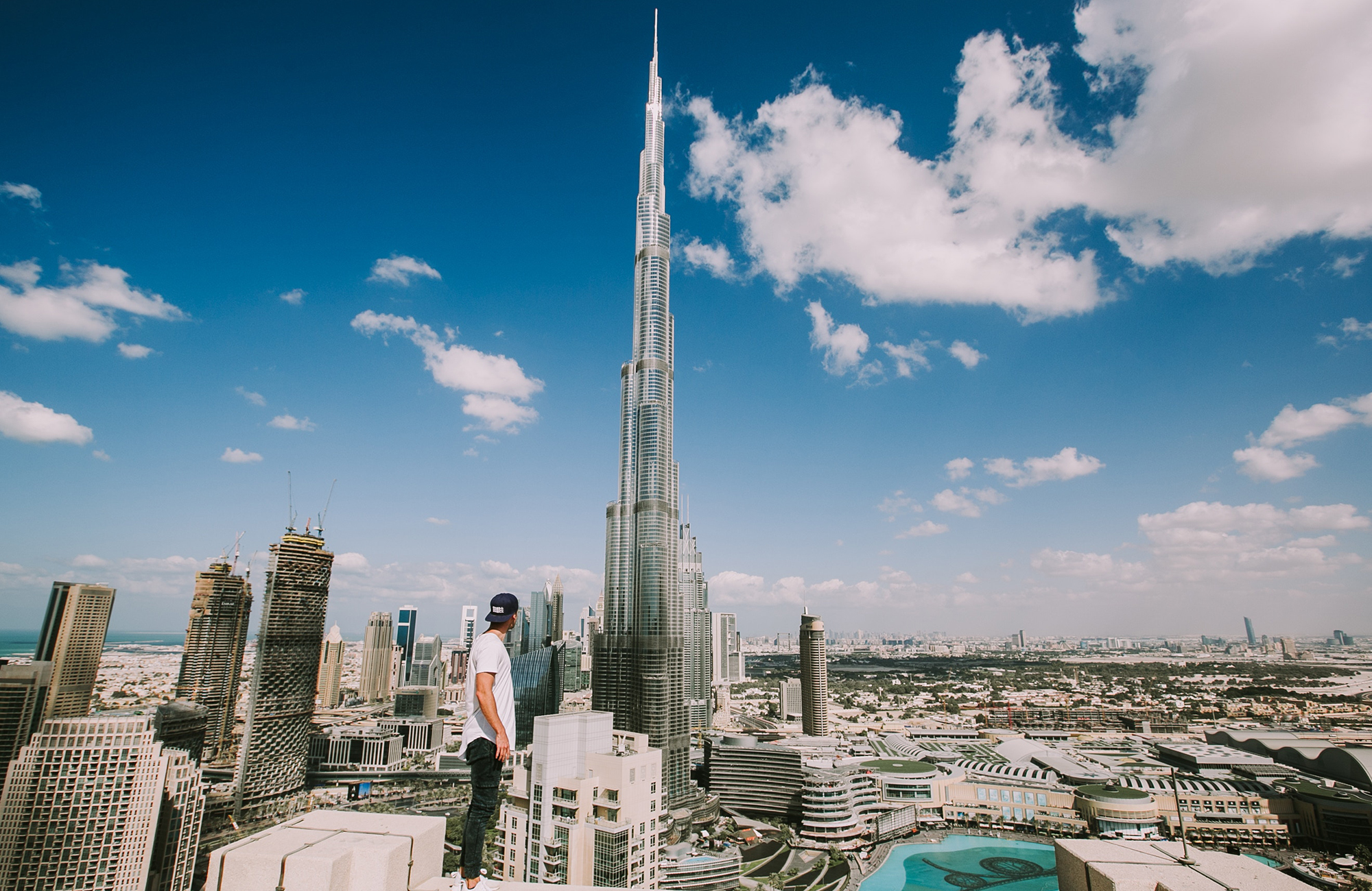 Världens högsta byggnad, Burj Khalifa i Dubai