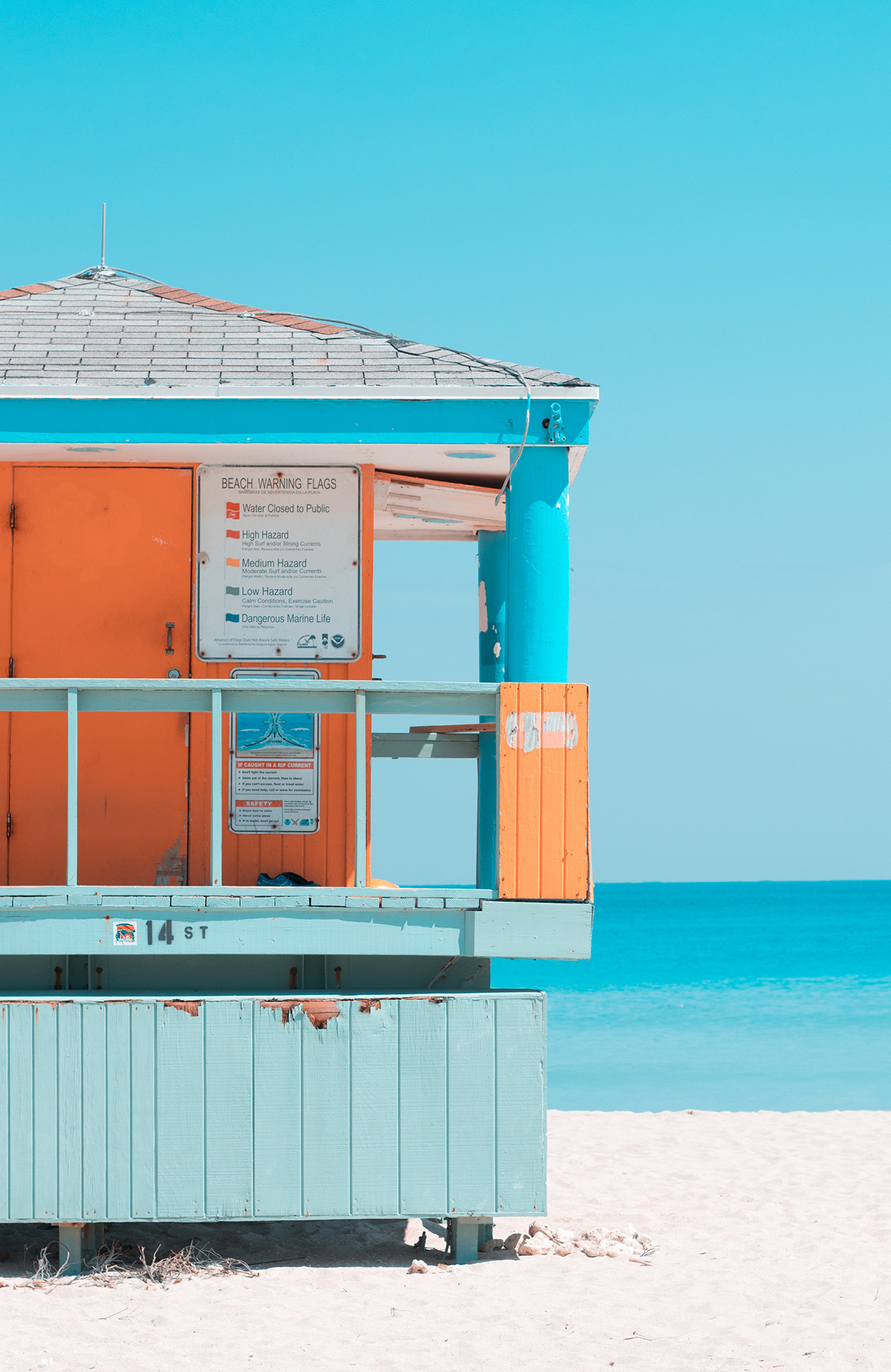 Hus vid stranden i Miami