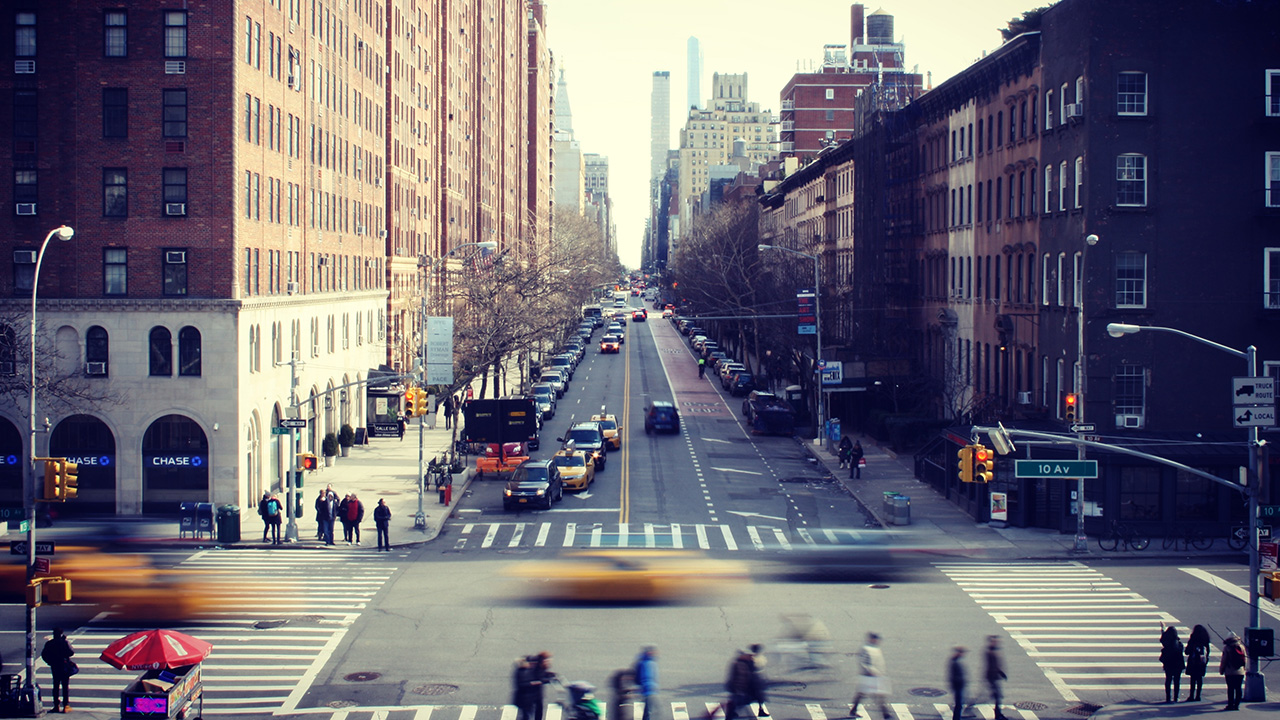 En kornings i New York under praktiken i USA