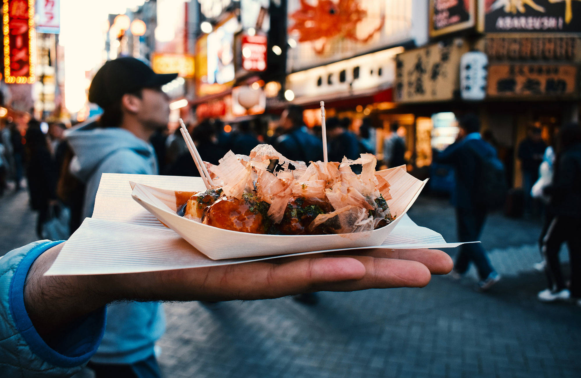 street food i osaka, japan