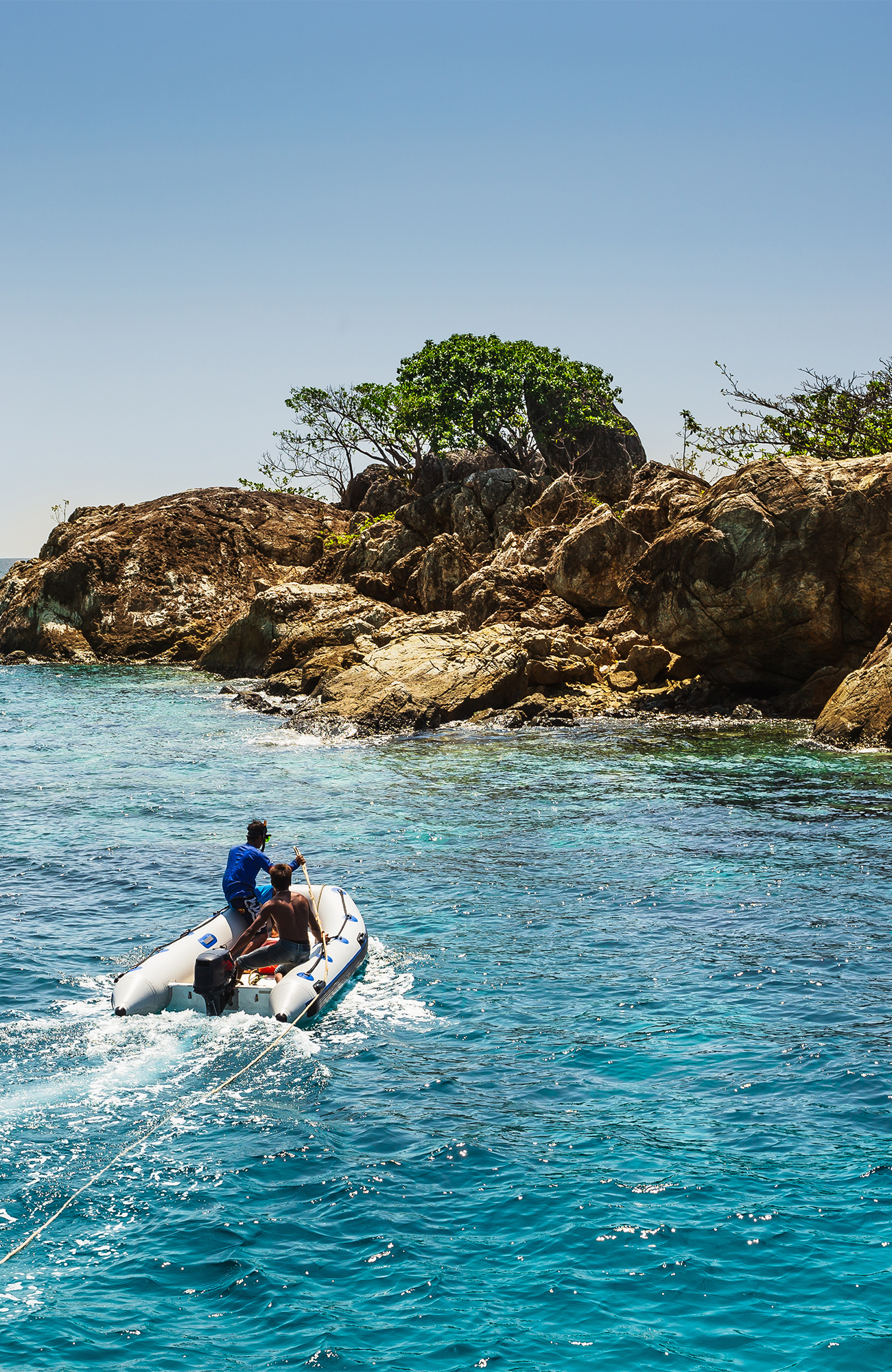 Båt ut till Koh Chang, Thailand