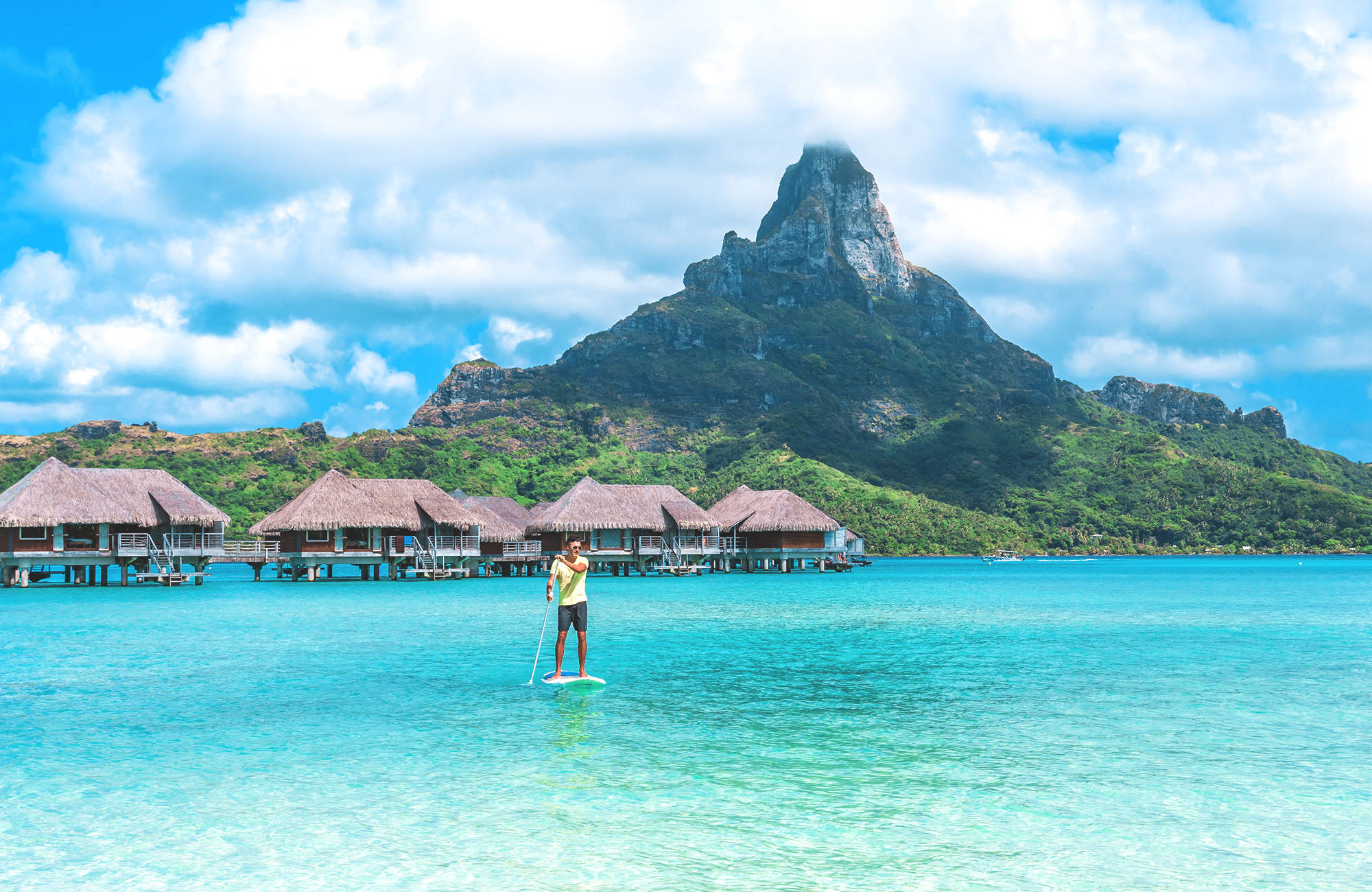 Tahiti resa | Prova på paddle board under din resa till Tahiti