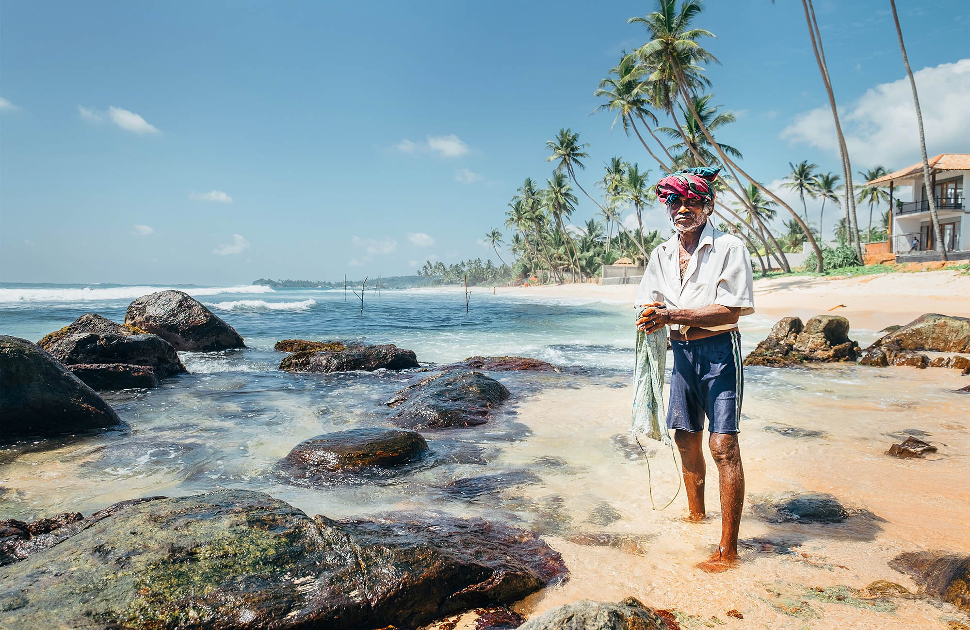 fiskegubbe på sri lanka