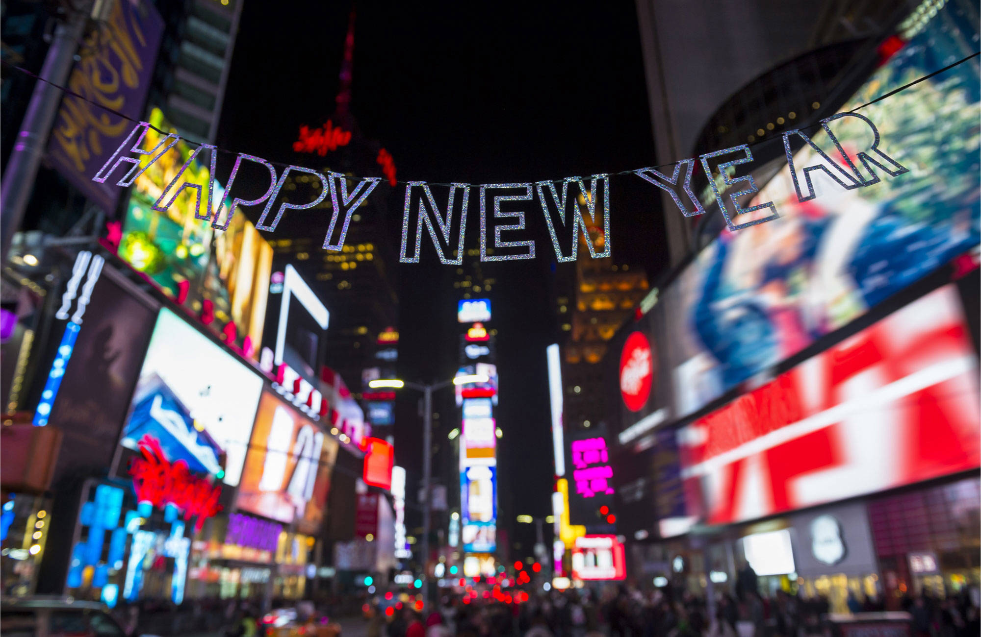 fira nyår vid times square som student i new york