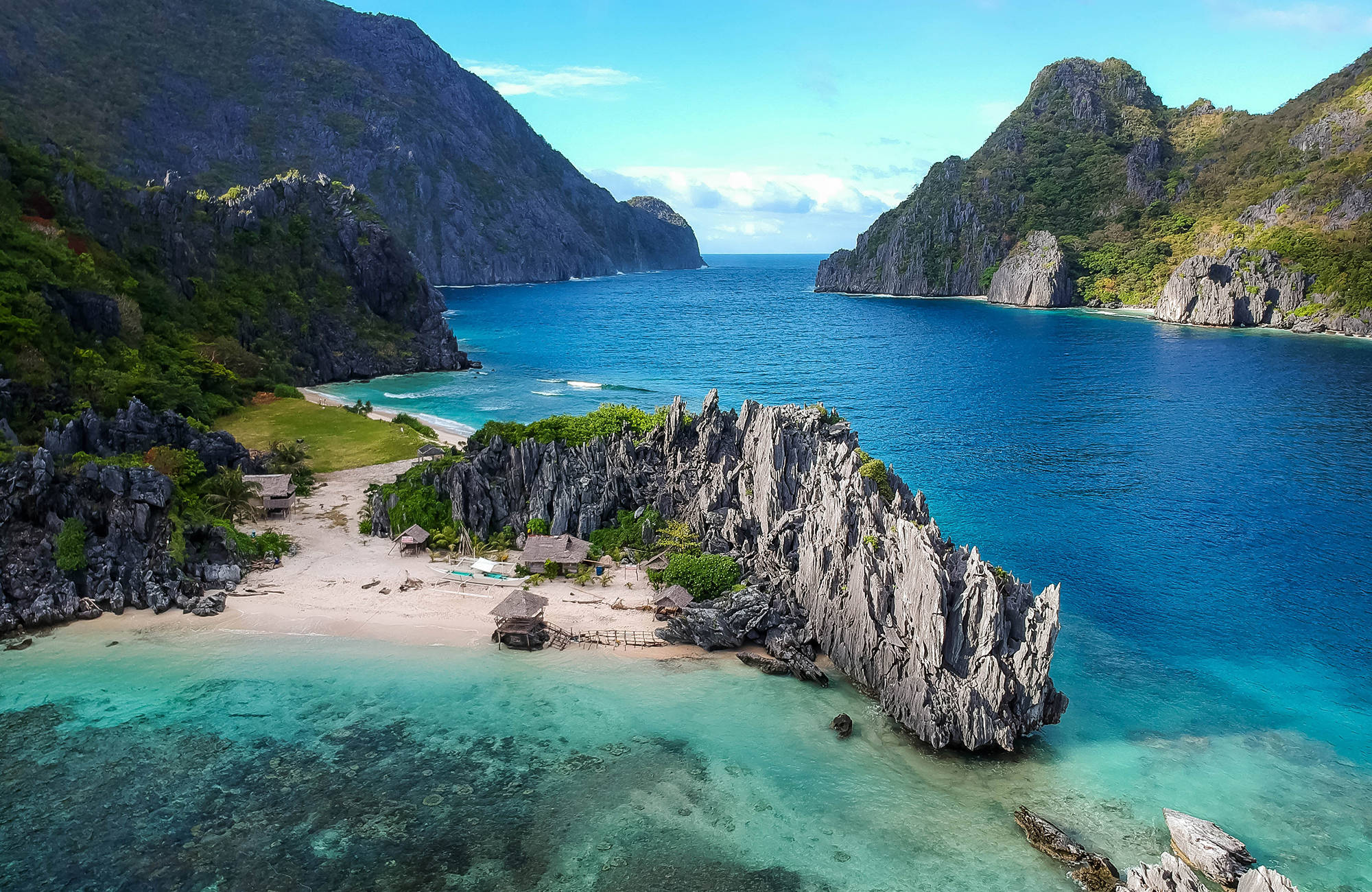 Vackra öar i filippinerna