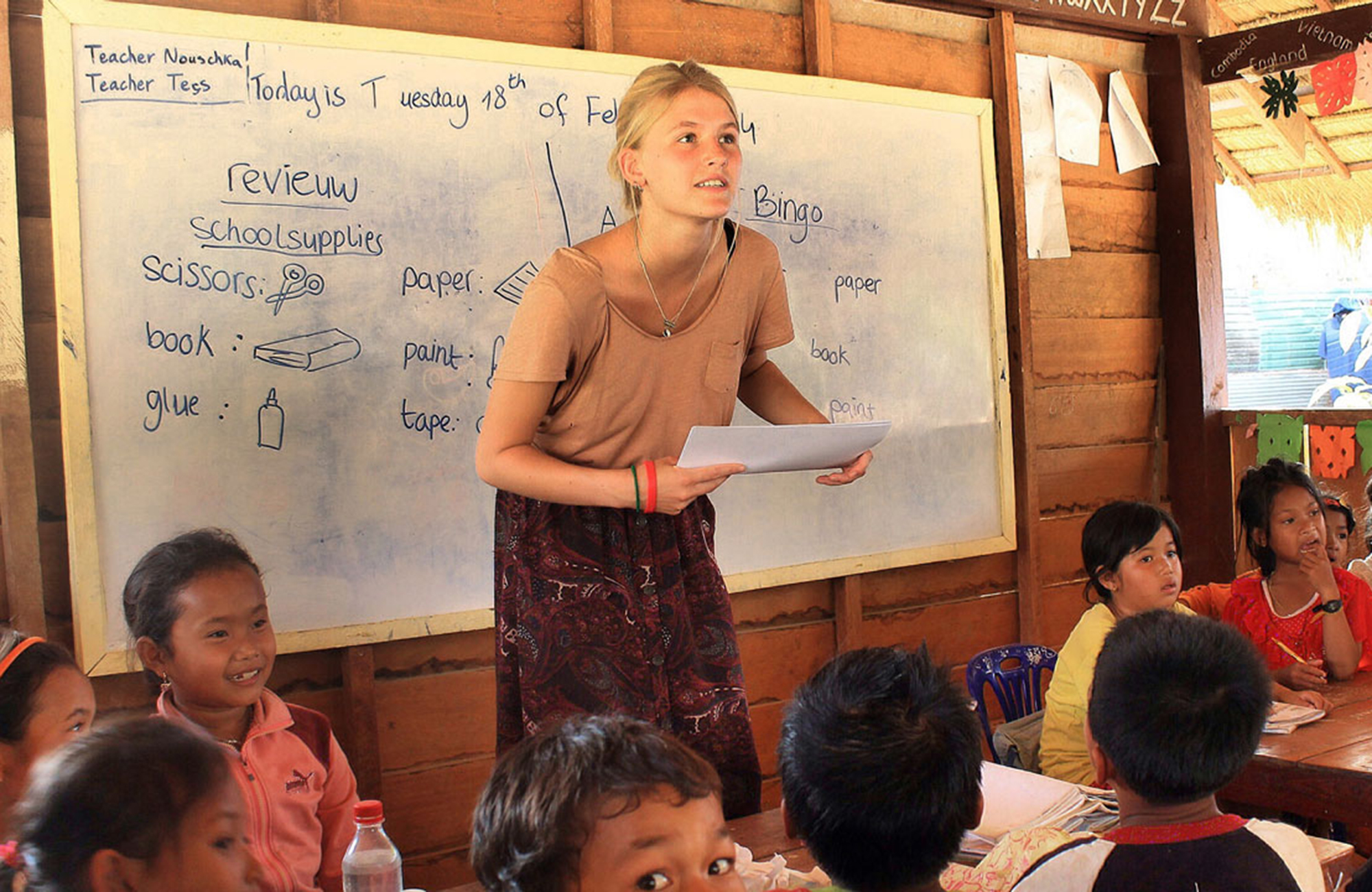 Undervisning i Kambodja
