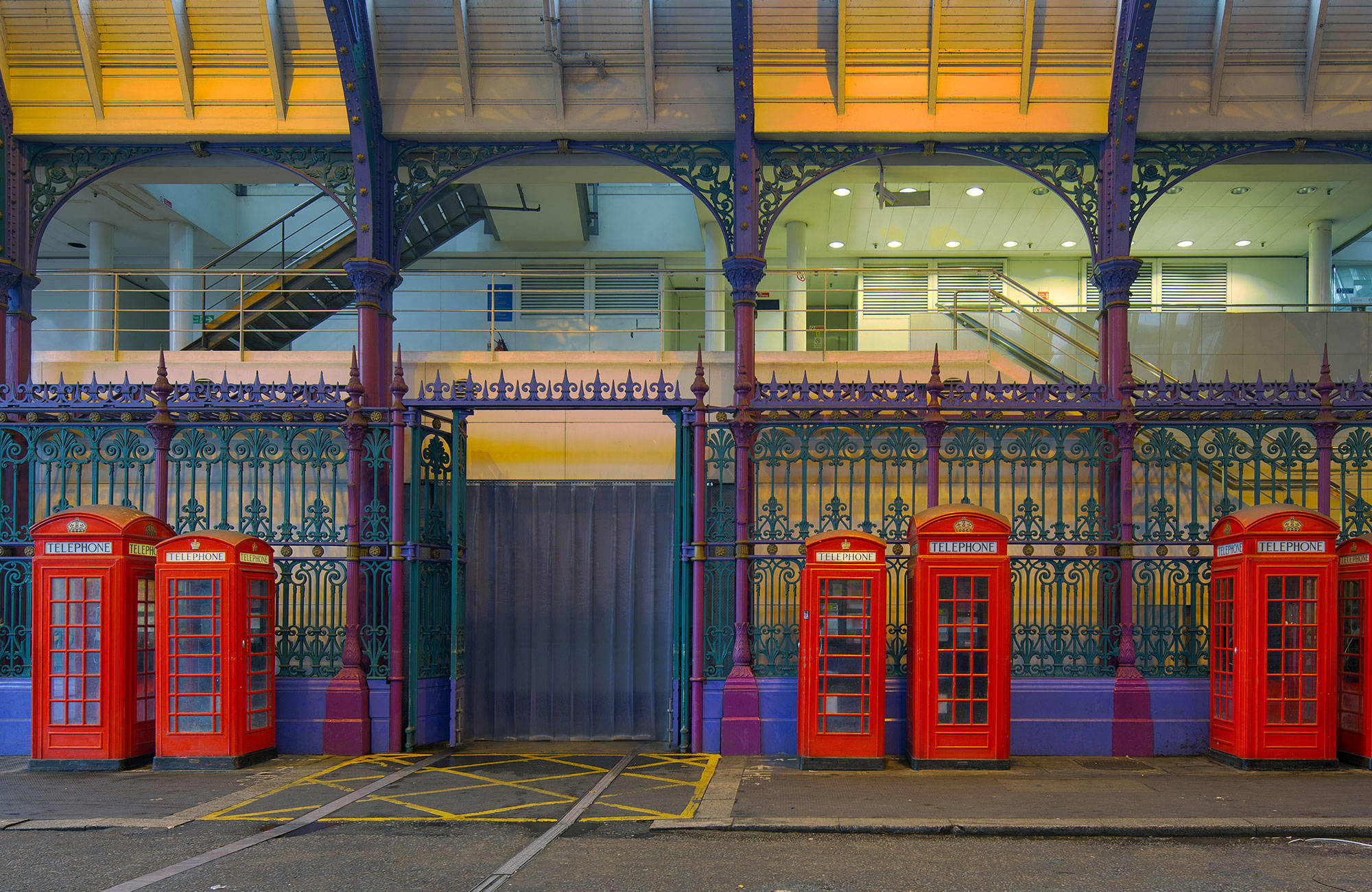 röda telefonkiosker i london