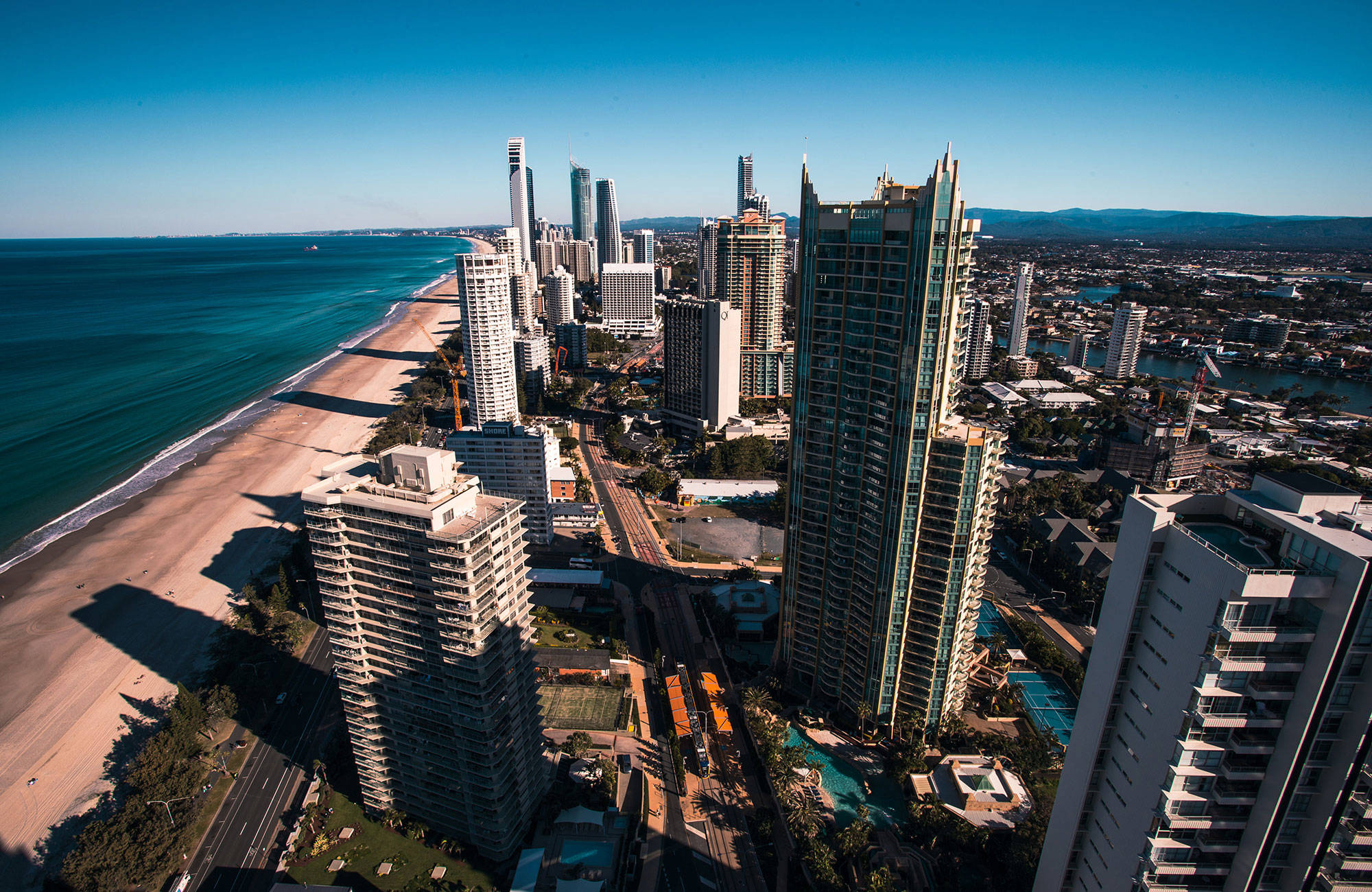 Att studera på Gold Coast innebäsr att skåda denna häftiga skyline