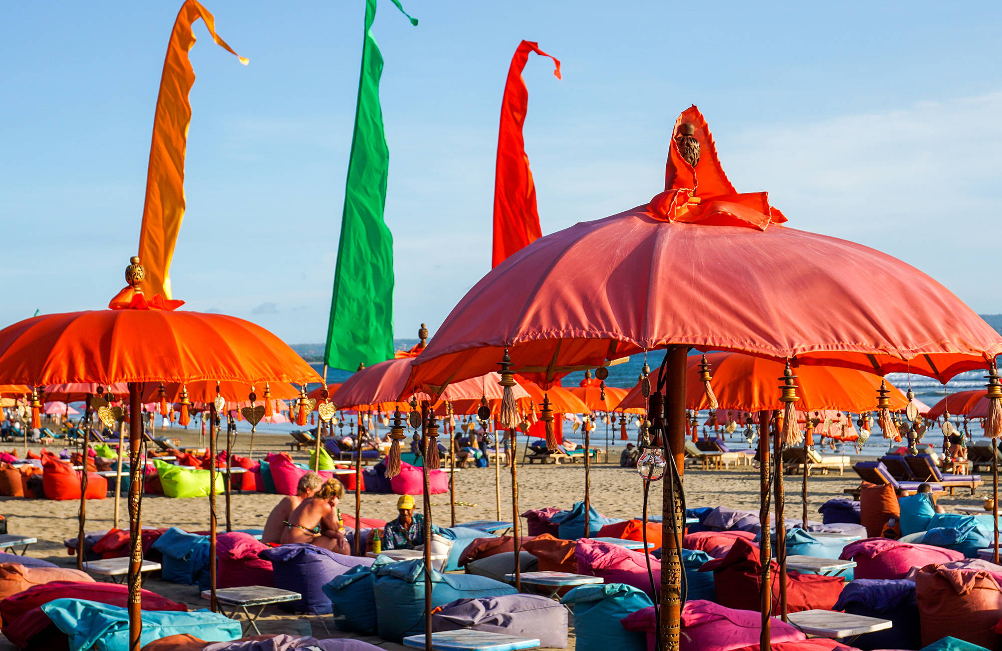 strandfestival på kuta beach på bali