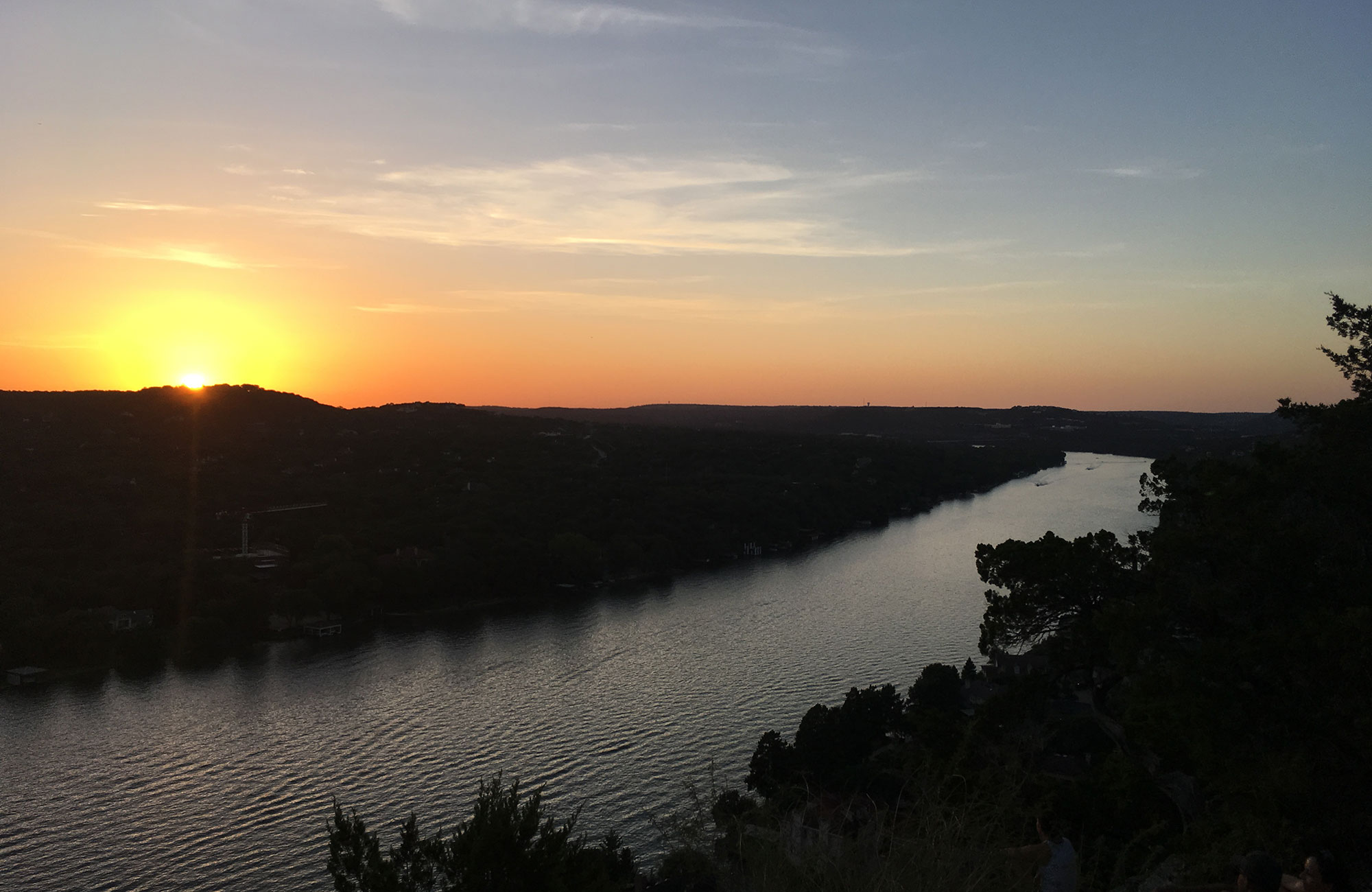 lake outside austin in texas