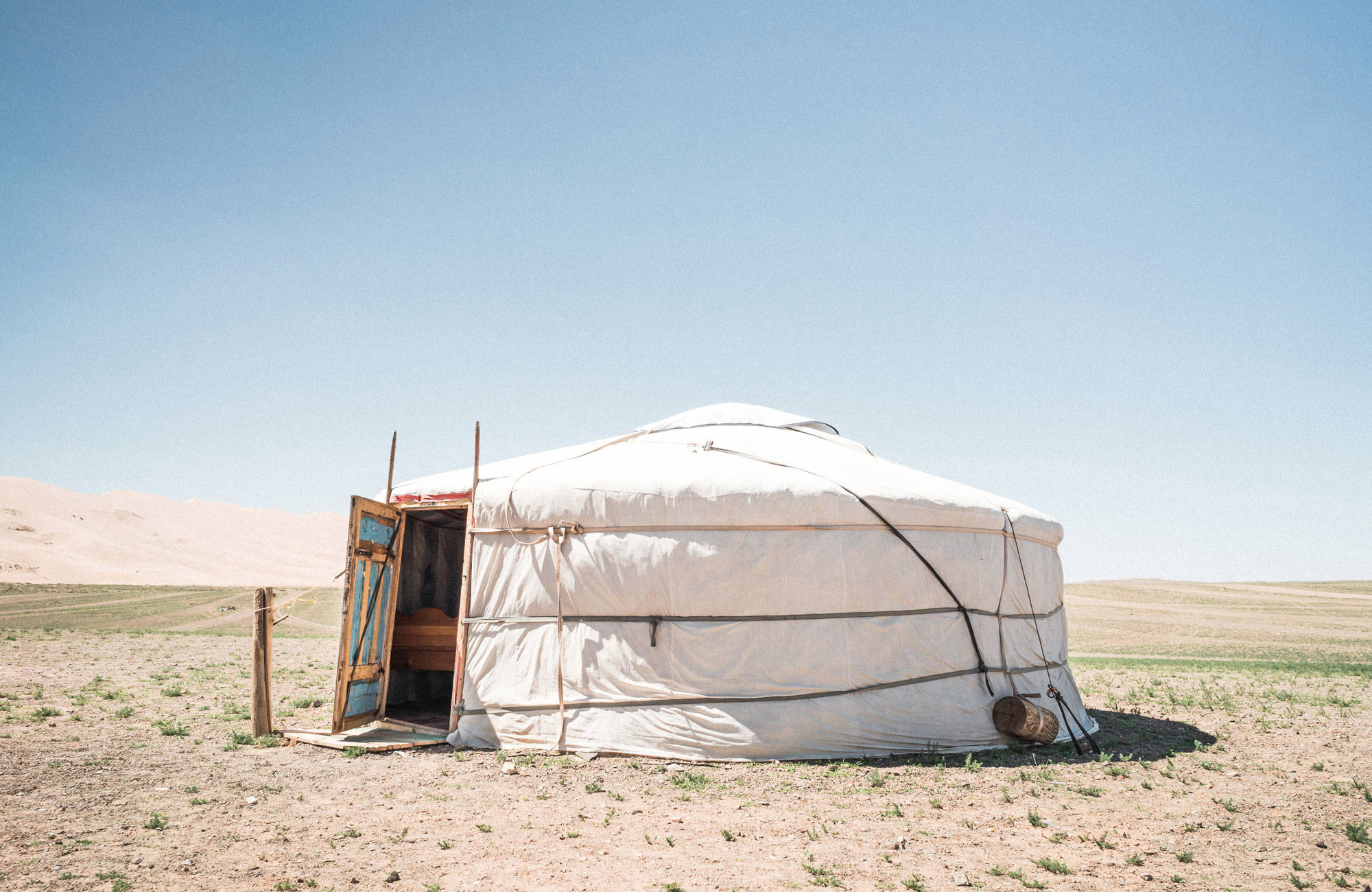 bo i en jurta under din resa till mongoliet