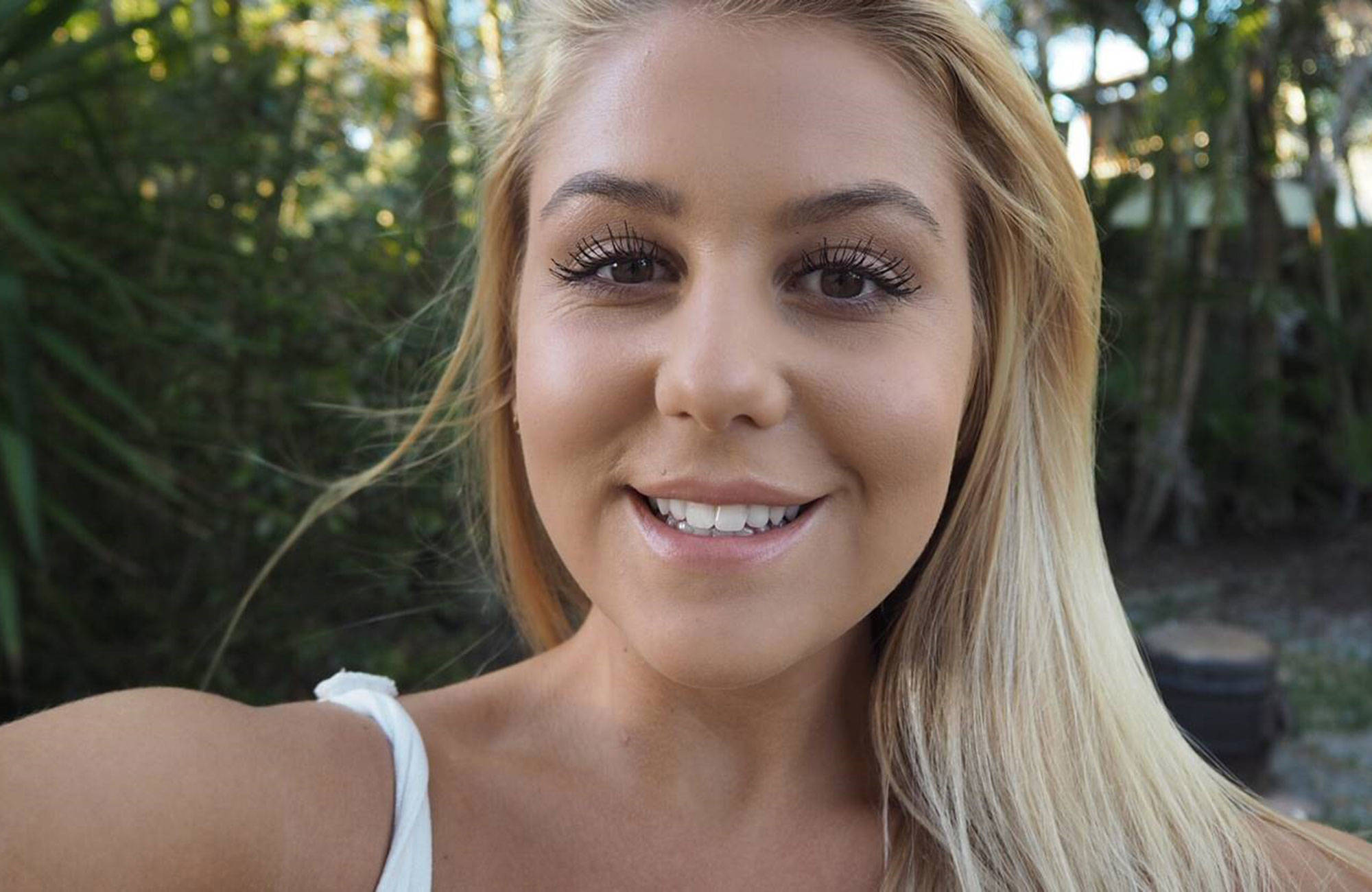 selfie på malin som studerar sjuksköterskaprogrammet i australien