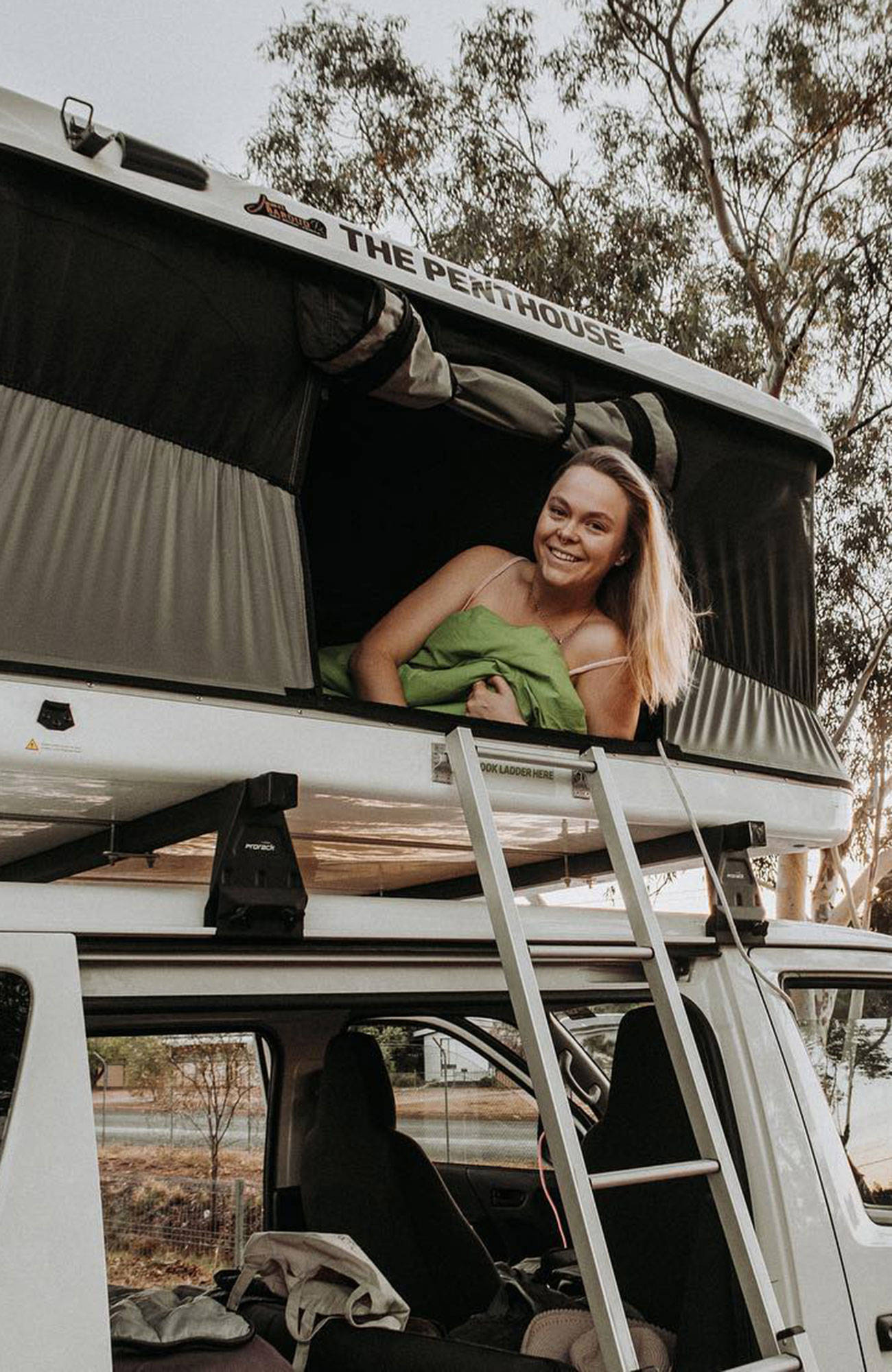Jucy Compass campervan i Australien