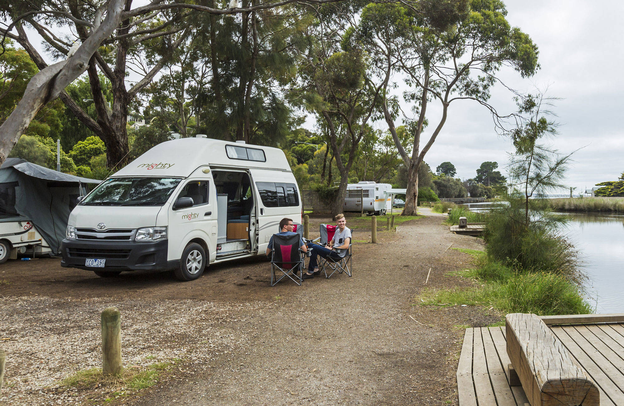Double Down campervan i Australien