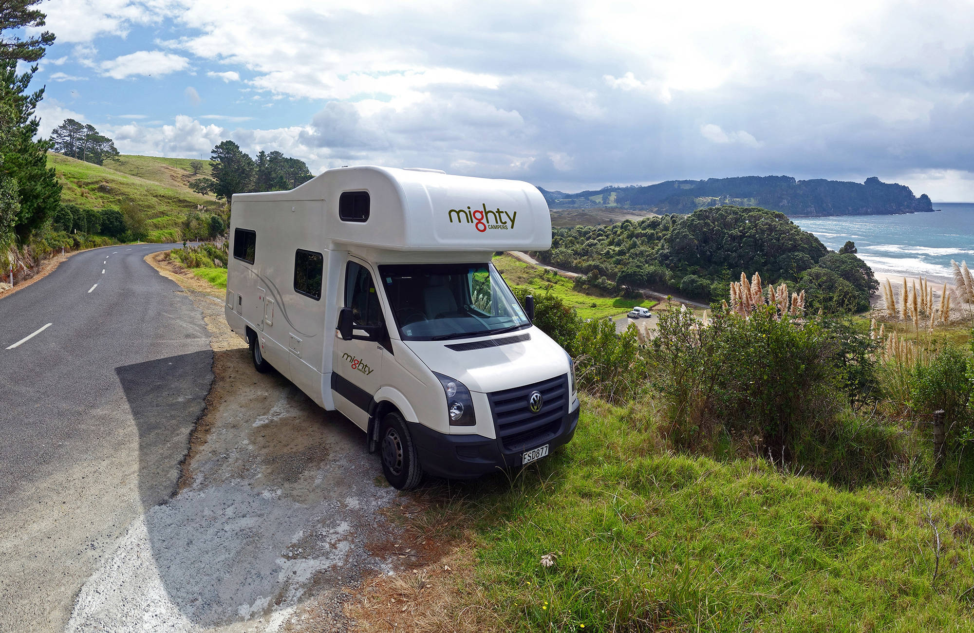 Mighty Big Six campervan i Nya Zeeland