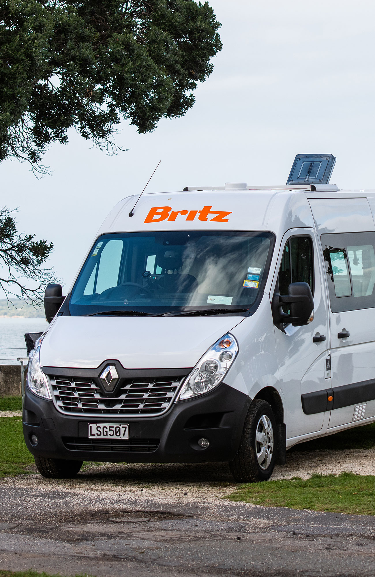 Hyr Britz Venturer campervan i Nya Zeeland