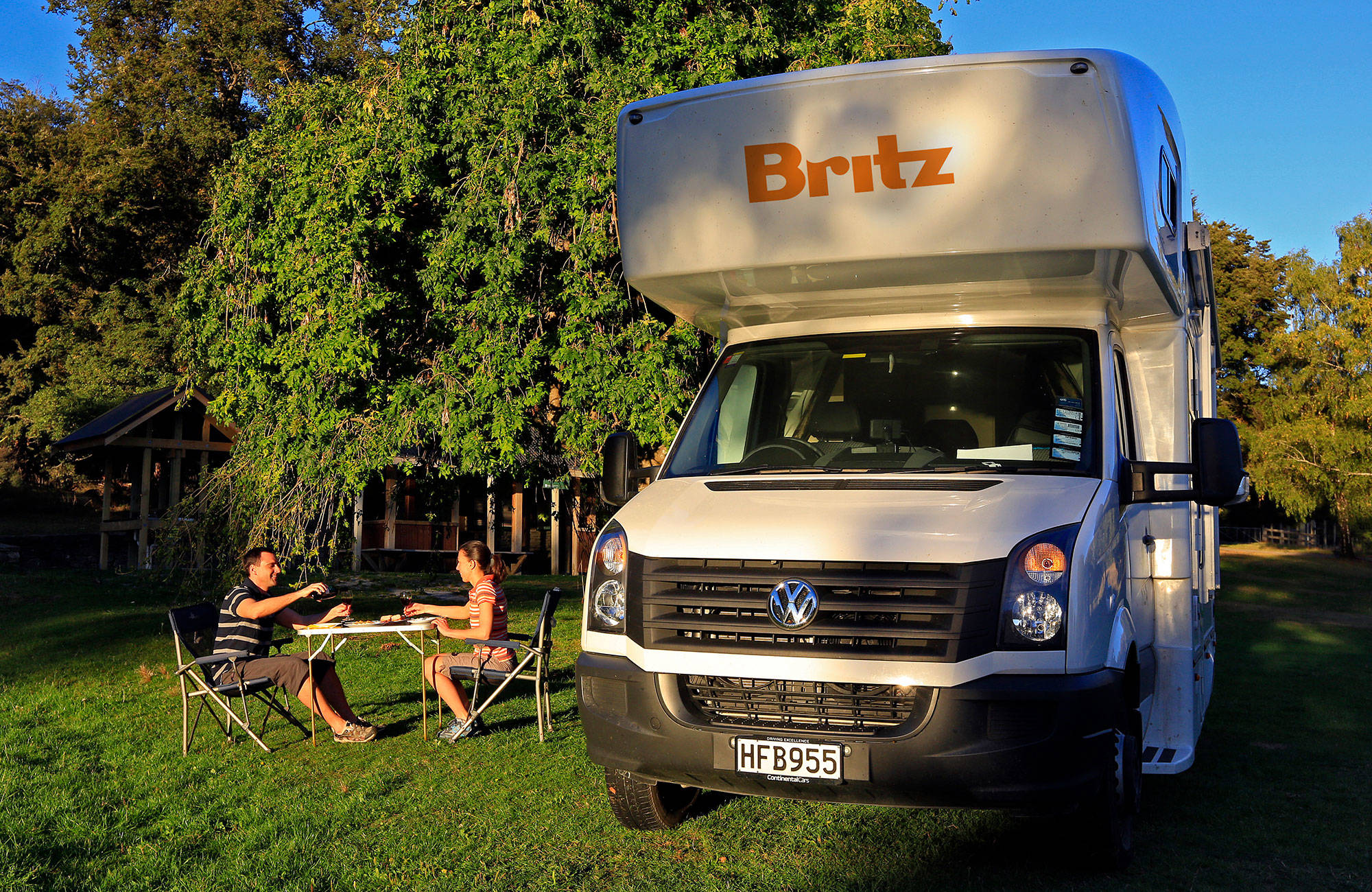 Britz Frontier Campervan i Nya Zeeland