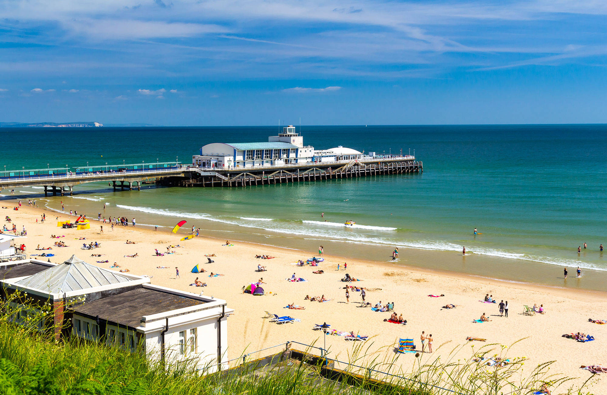 Bournemouth England Beach Sunny Day
