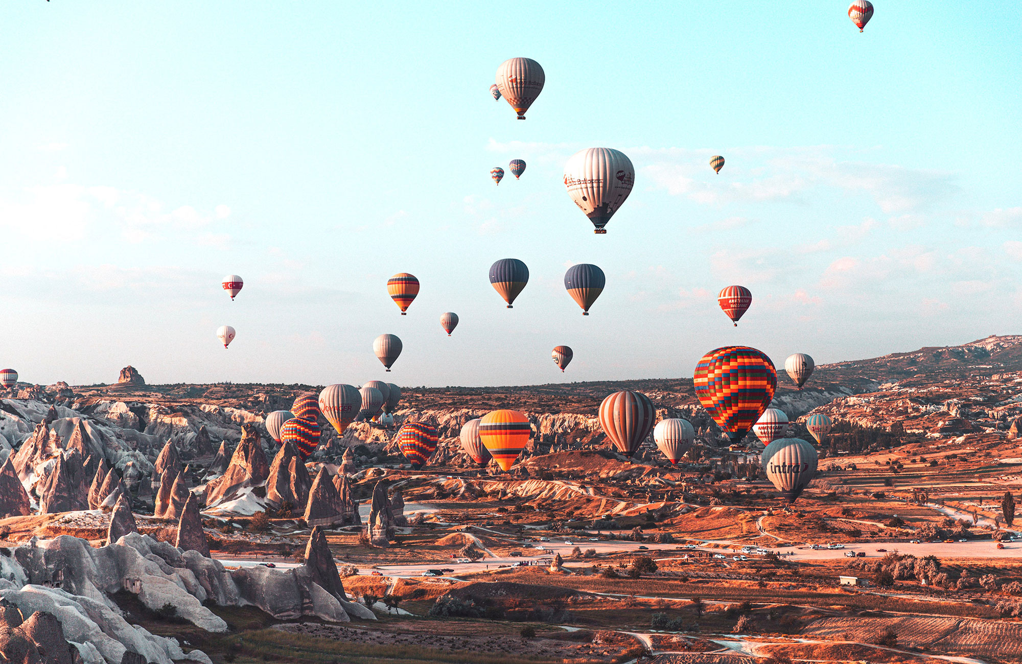 luftballonger i cappodocia, turkiet