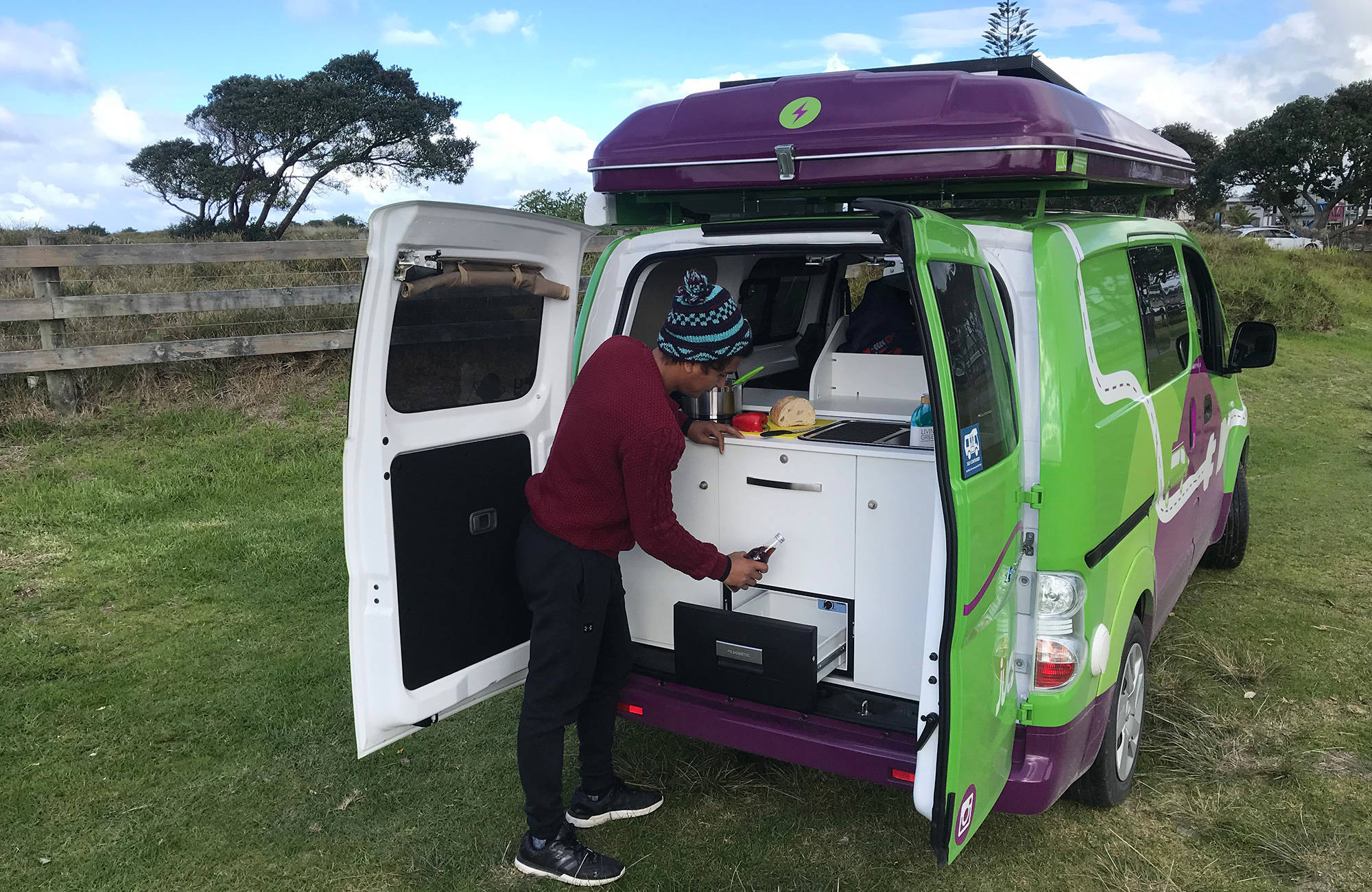 Jucy EV - en eldriven campervan i Nya Zeeland