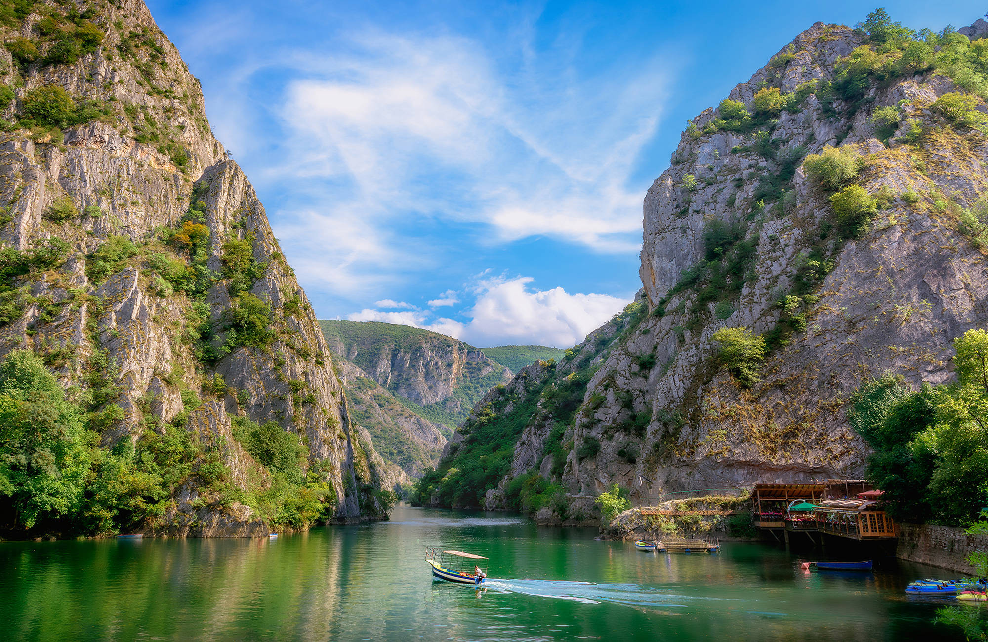 Matka Canyon nära Skopje under en resa till Nordmakedonien