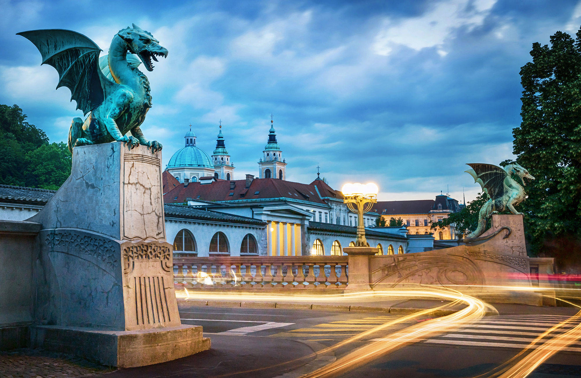 Ljubljana Slovenia Dragon Bridge