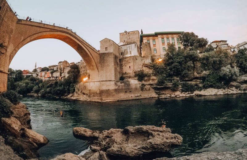 Bosnia And Herzegovina Mostar River Bridge