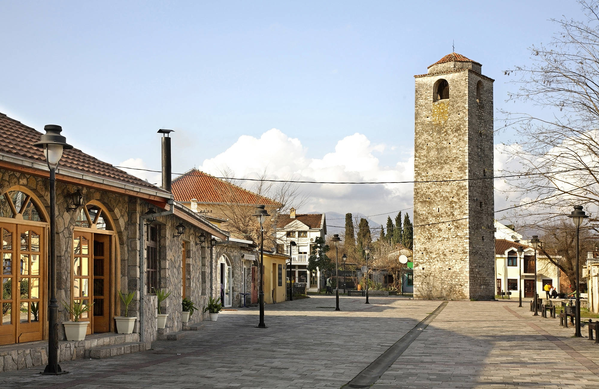 ottoman klocktorn under en resa till podgorica