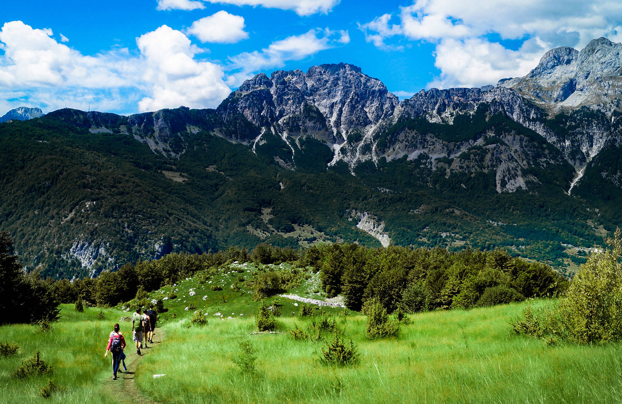 vandra i nationalparkerna vid shkodërsjön i albanien