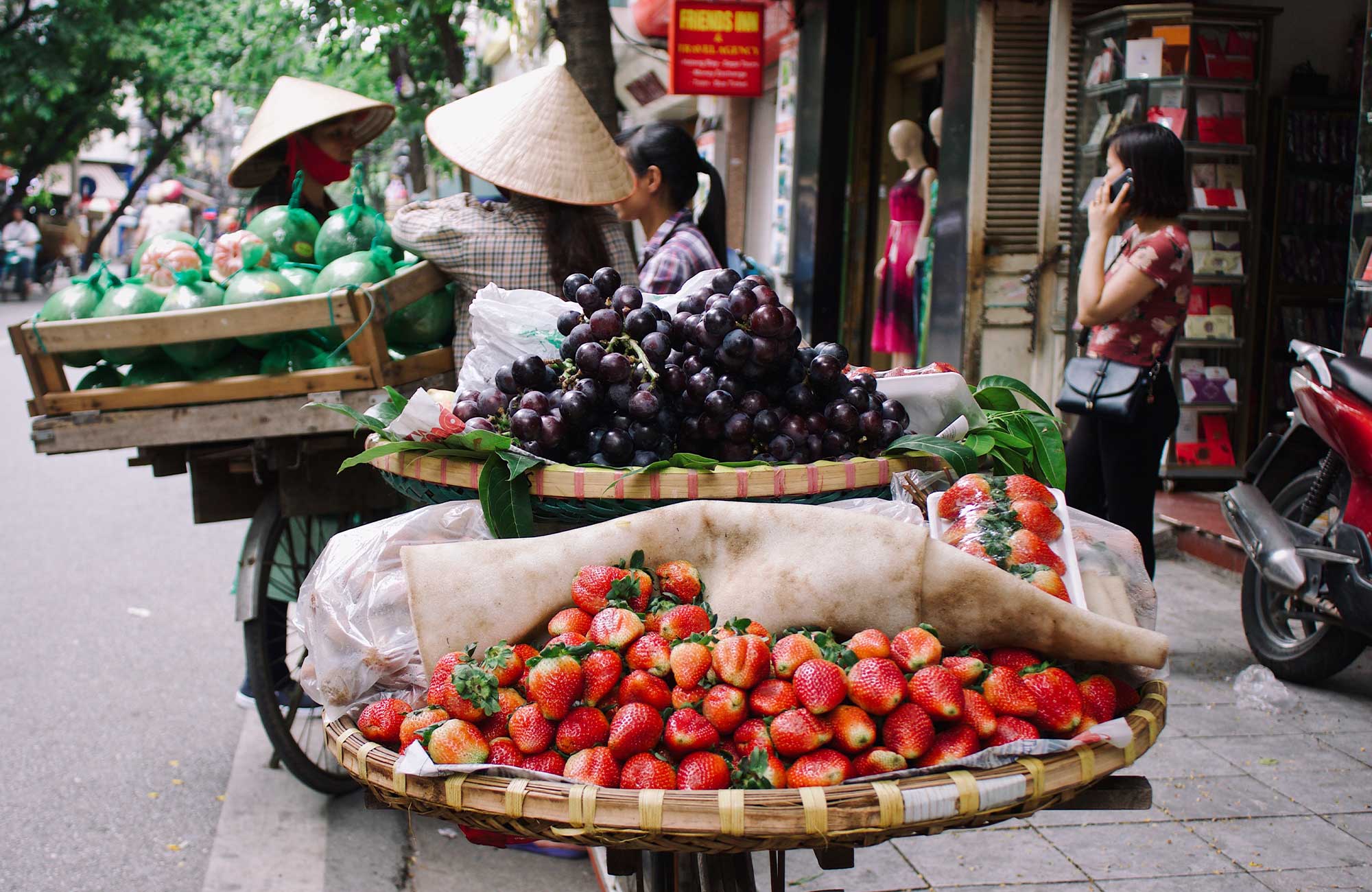 mat på cykel i vietnam