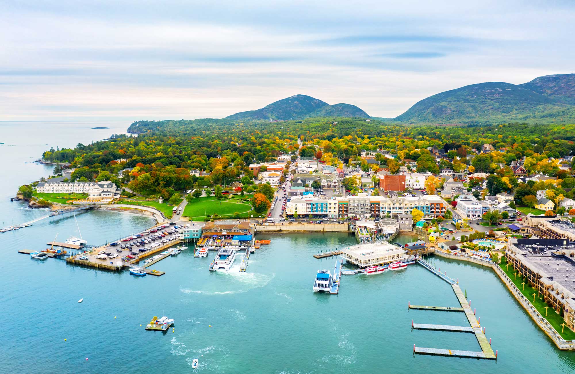 Mount Desert Island in Hancock County, Maine