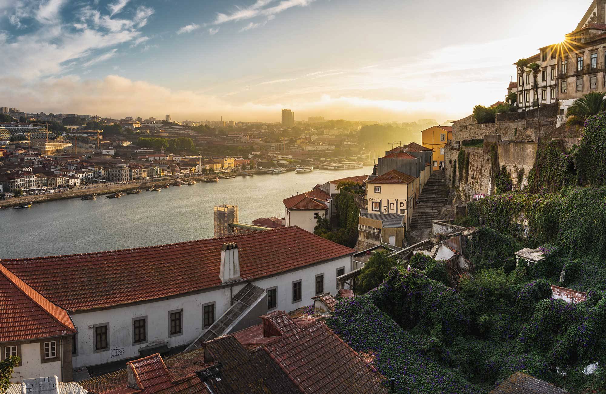 Portugal Porto At Sunset