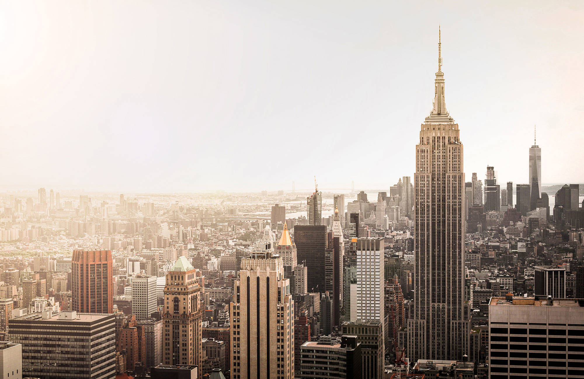 disigt över new york city skyline