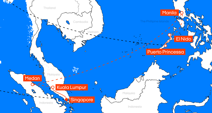 Res till Singapore, Sumatra & Filippinerna med hjälp av KILROY