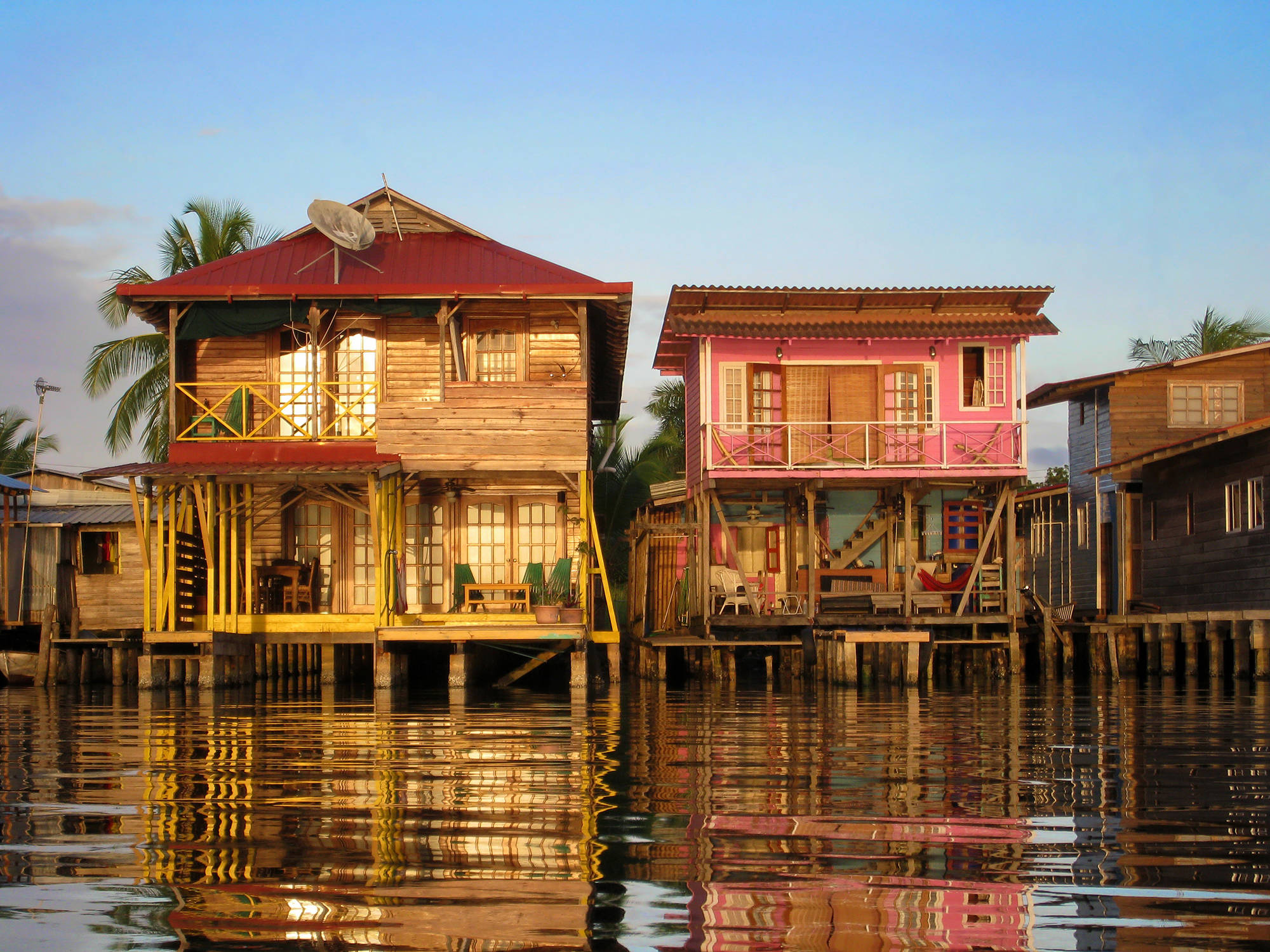 Panama Bocas Del Toro Houses On The Water