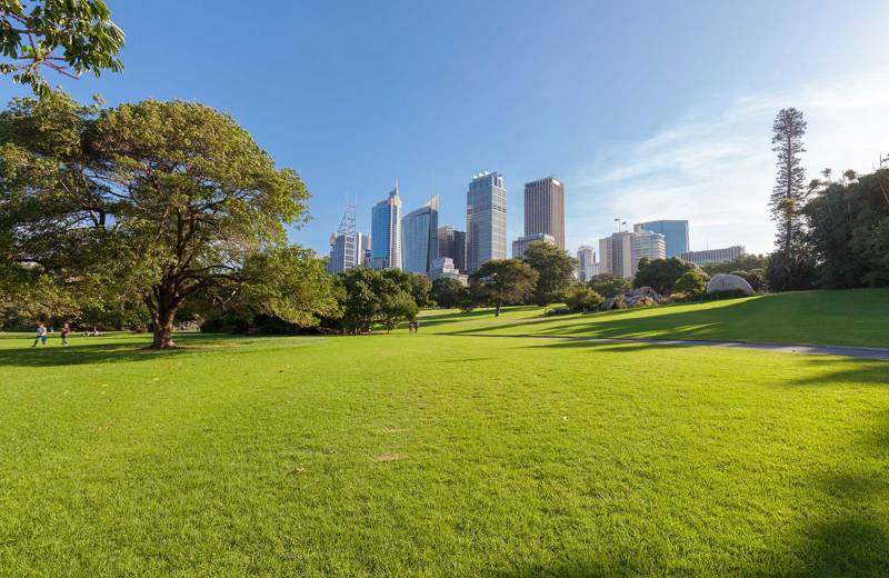 Hyde Park in central Sydney, Australia