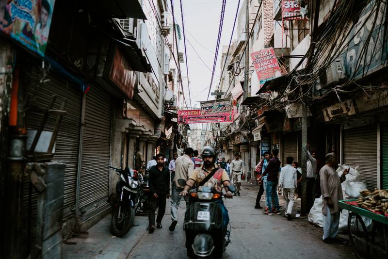 Alleyway in New Dehli, India