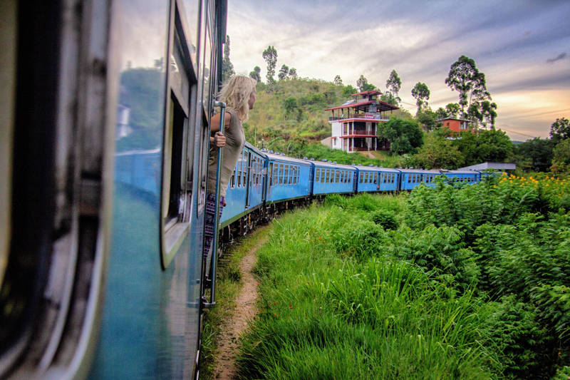Sri Lanka Ella Girl On Train