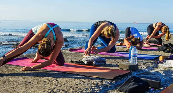 Portugal Cascais Yoga On The Beach