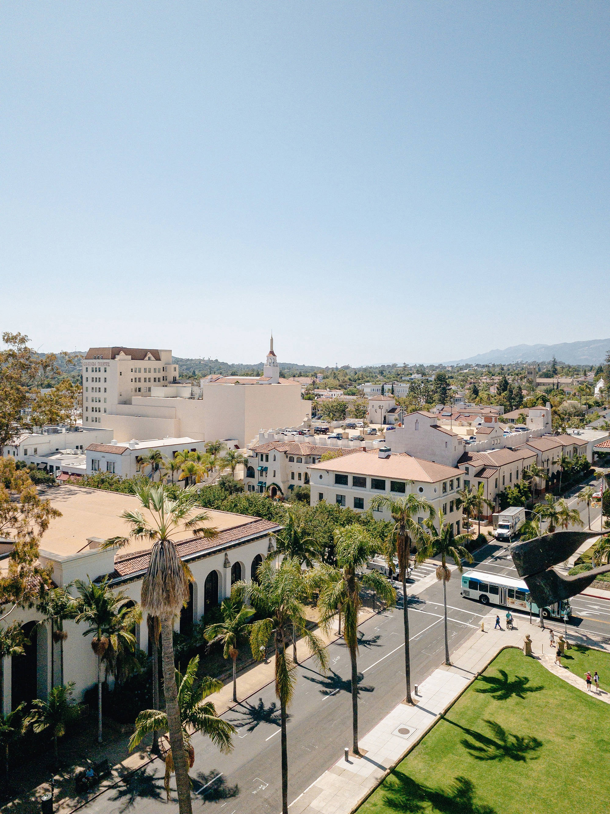 Santa Barbara Califfornia View Of Town