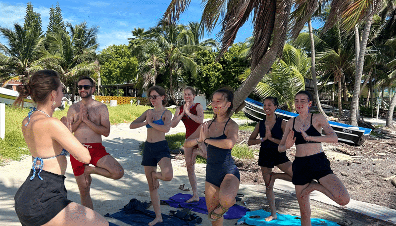 Tripmates Yoga On Beach