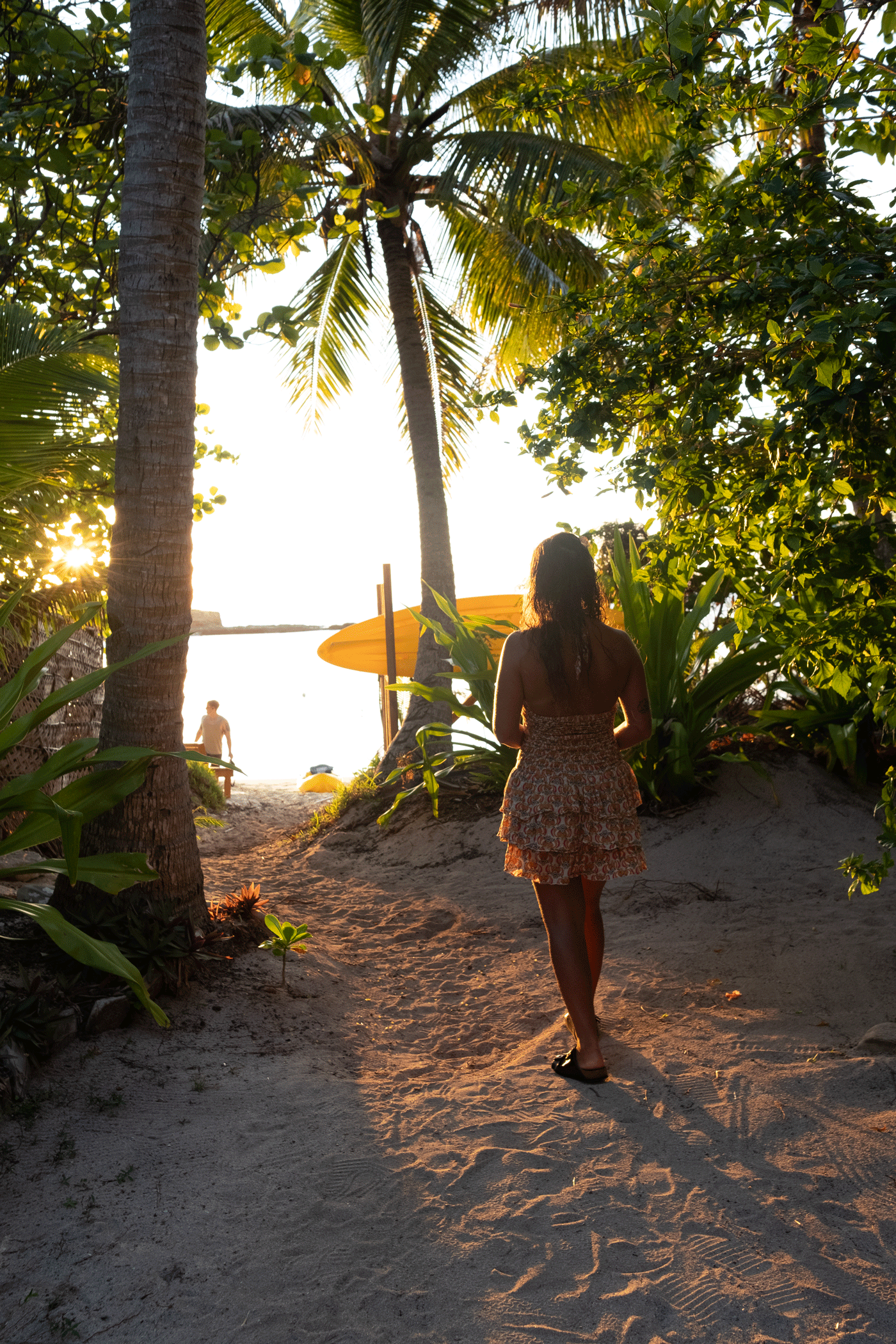 Girl On A Beach In Fiji