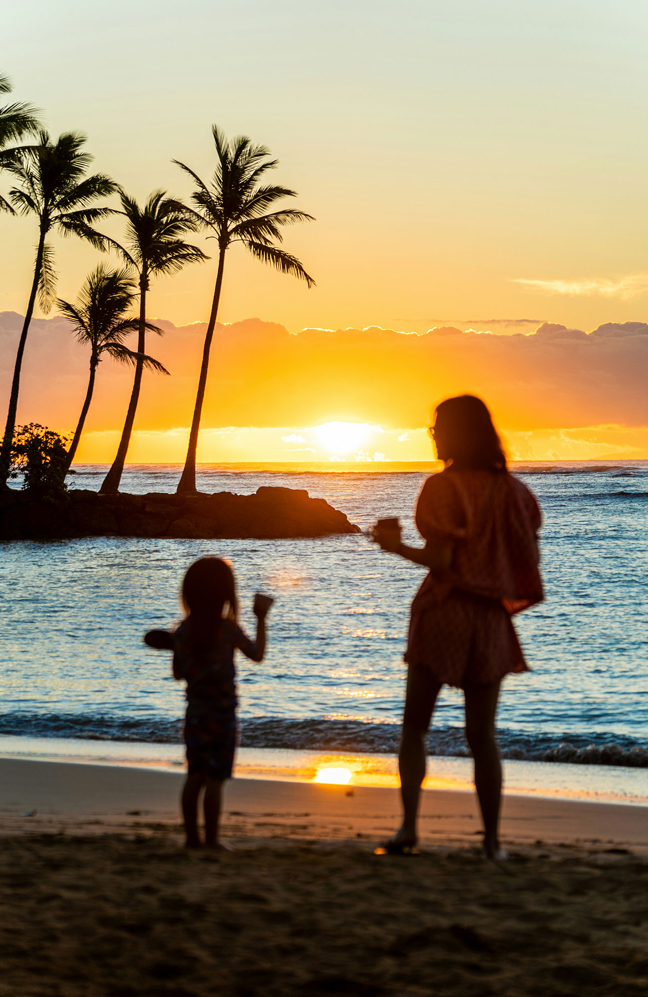 Mom Child Beach